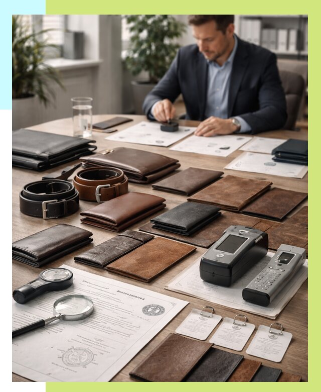 Сертификация кожаных изделий в Белореченске от 12173 р. | Алешин-Блч