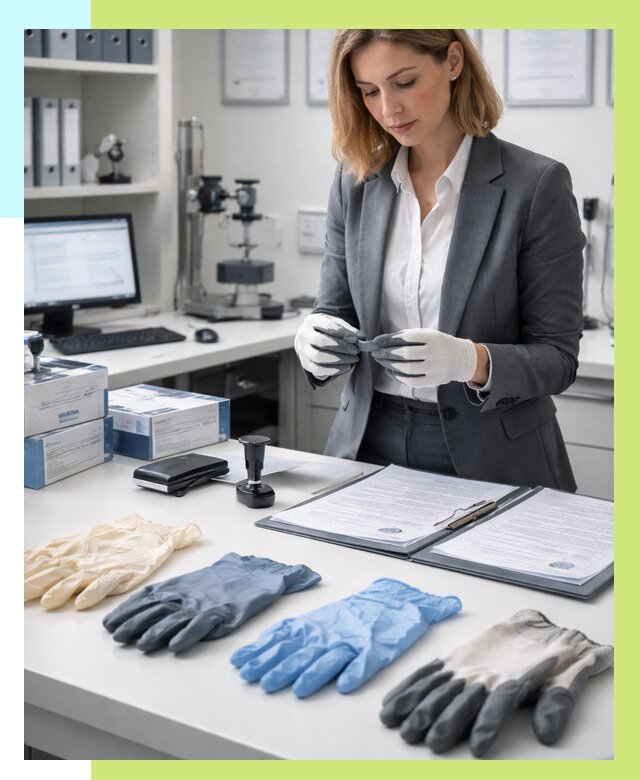 Сертификация перчаток в Белореченске от 8622 р. | Алешин-Блч