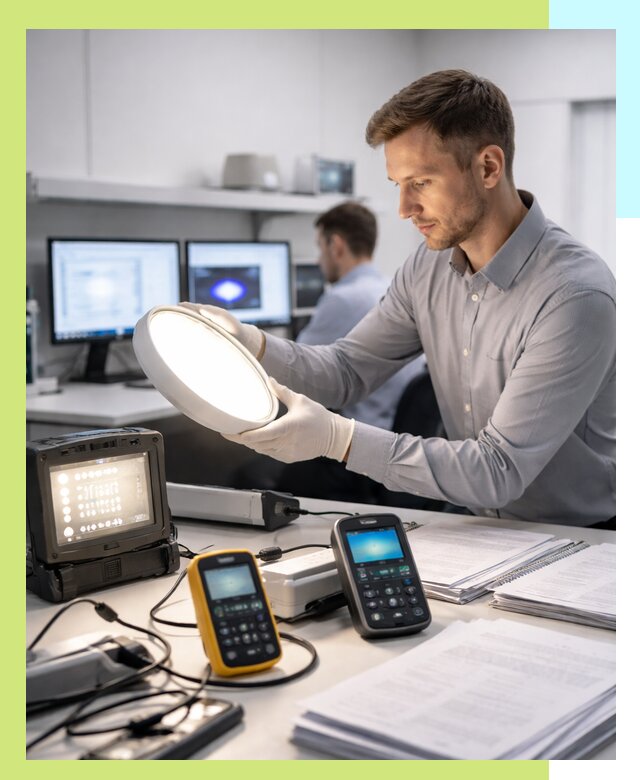 Сертификация светильников в Белореченске: испытания и оформление