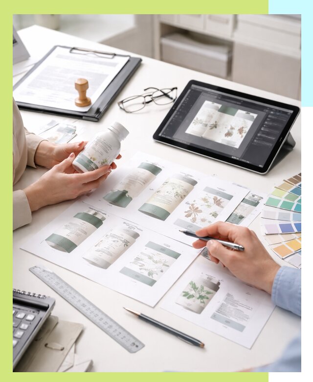 Профессиональная разработка дизайна и текста этикетки продукции в Белореченске