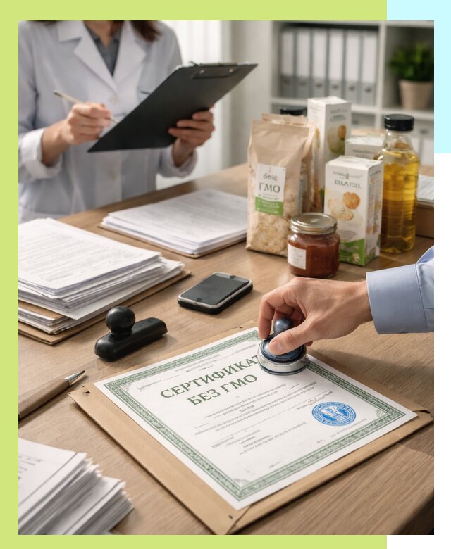 Получение сертификата Без ГМО для продукции в Белореченске