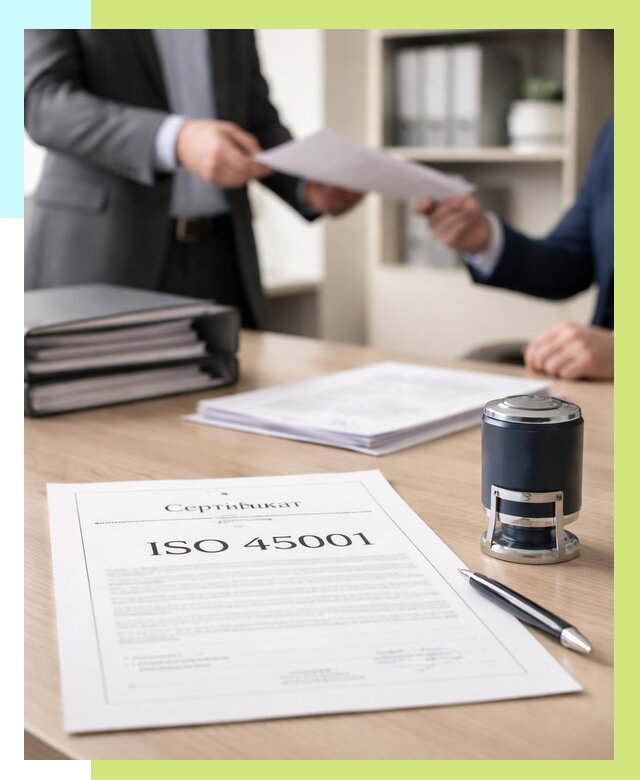 Сертификат ISO 45001 в Белореченске под ключ от 45648 р. | Алешин-Блч