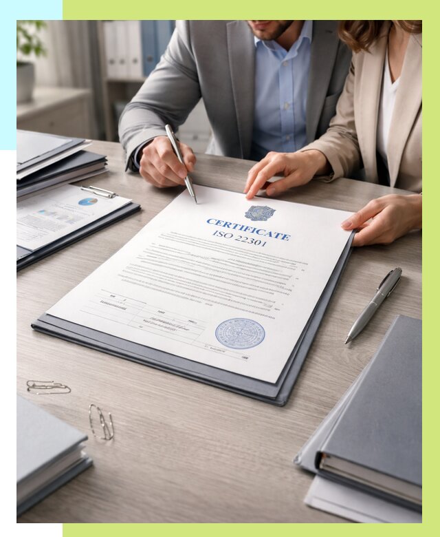 Сертификат ISO 22301 в Белореченске от 45648 р. | Алешин-Блч срочно